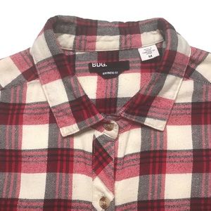 UO BDG Plaid Cotton Flannel Boyfriend Fit Shirt Blouse Buffalo Check Size M
